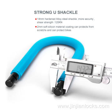 Jinjian top quality 14mm shackle U ebike lock